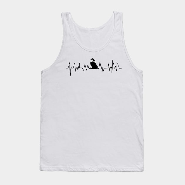 Heartbeat Pugs Funny Gift Love Dog Tank Top by macshoptee